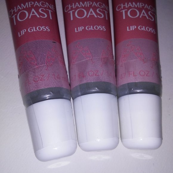 Set of 3 Bath & Body Works Lip Gloss Champagne Toast Gift Set Brand‎ New - Picture 4 of 5